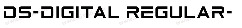 DS-Digital Regular字体转换